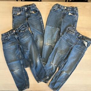 Zara & H&M Boys Set of Four Size 6 Jeans